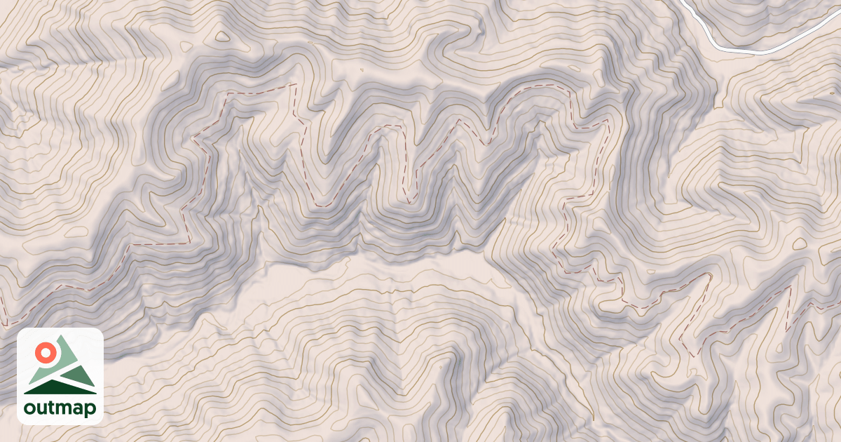 Map of Left Fork Of Elisha Creek