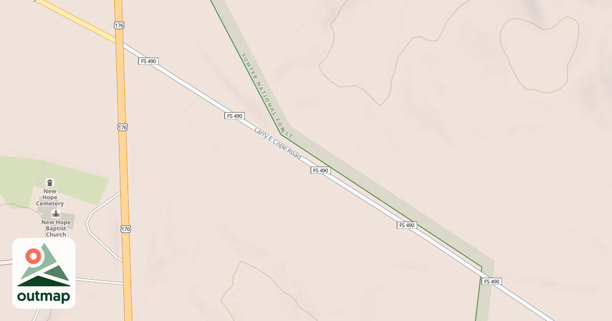 Map of LARRY E. COPE
