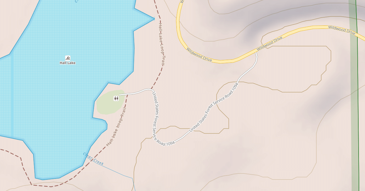 Map preview of HALL LAKE