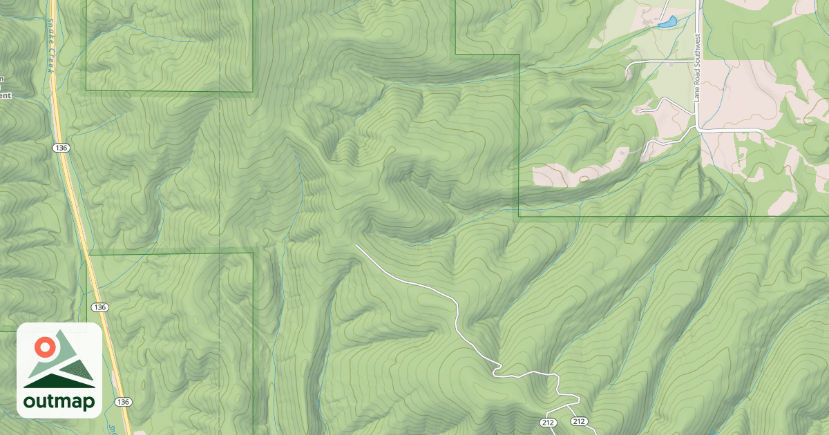 Map of CHESTNUT MTN BR-A