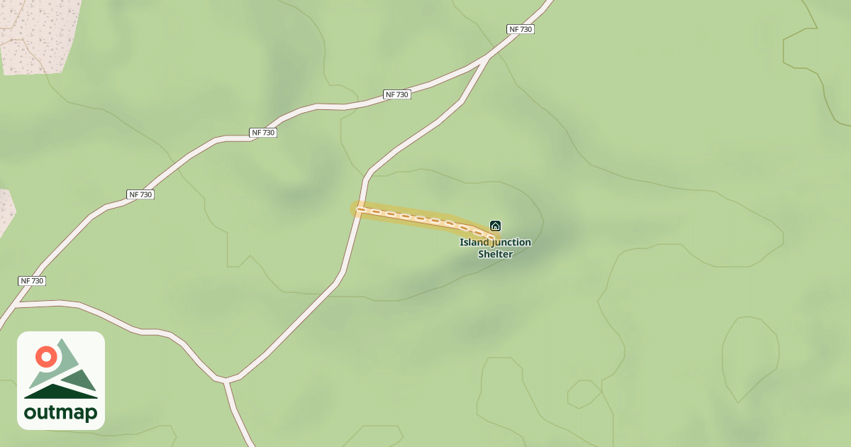 Map of Island Junction Ski Trail