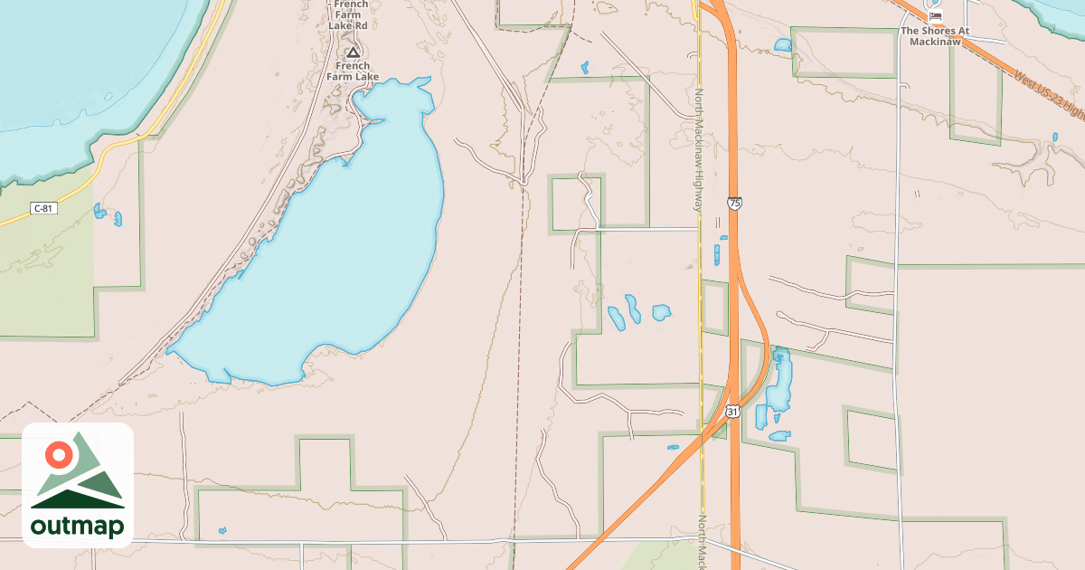 Map of North Western State Trail