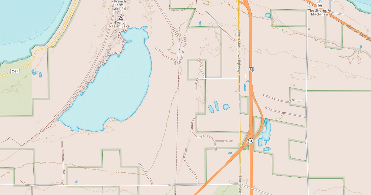 Map preview of North Western State Trail