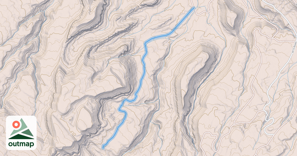 Map of Middle Saucer Basin Access Trail