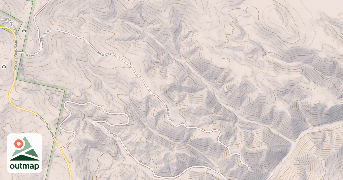 Map of USFS Motor Vehicle Use Map Trails 8114