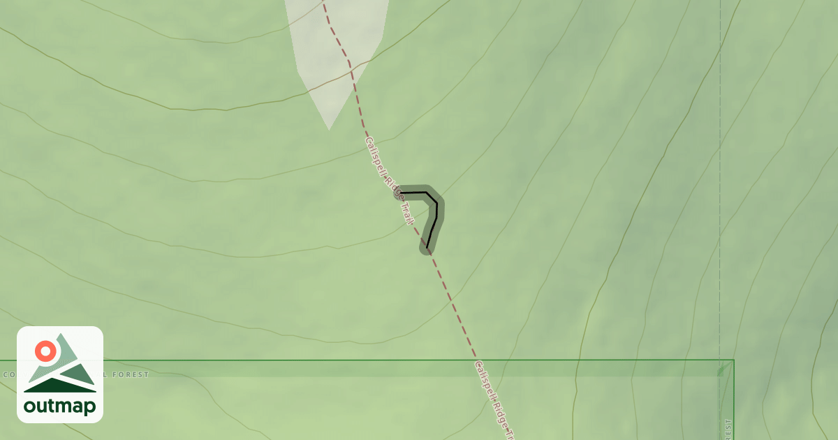 Map of Calispell Ridge Trail