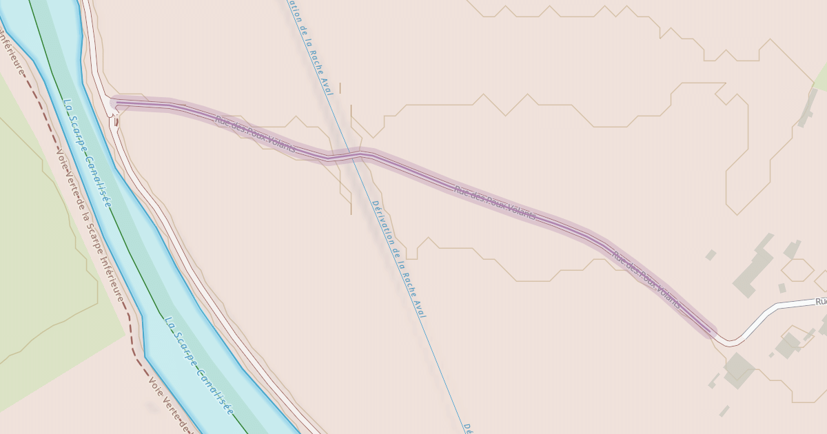Map preview of Rue des Poux Volants