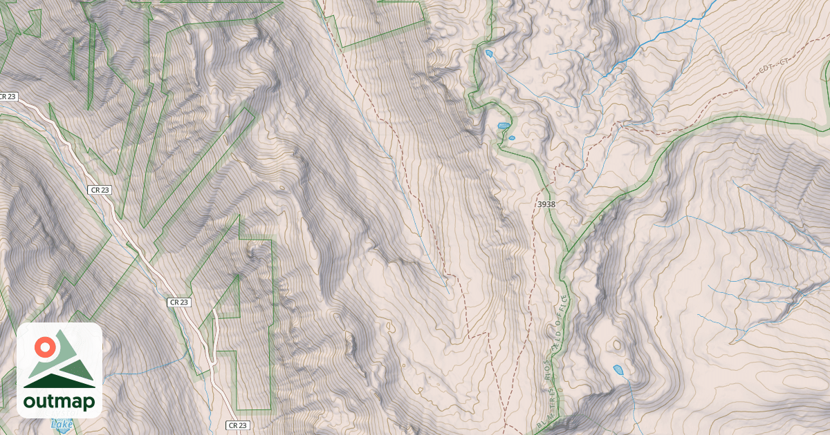 Map of Minnie Gulch