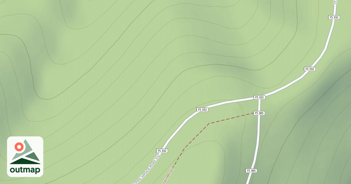 Map of USFS Motor Vehicle Use Map Trails 9316