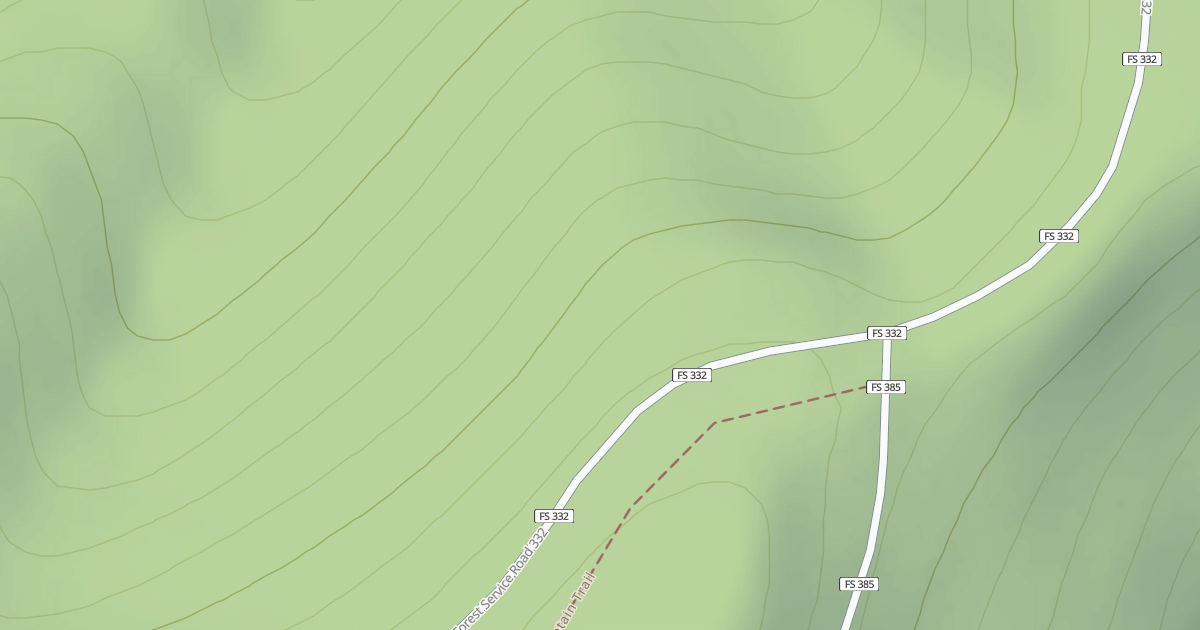 Map preview of USFS Motor Vehicle Use Map Trails 9316