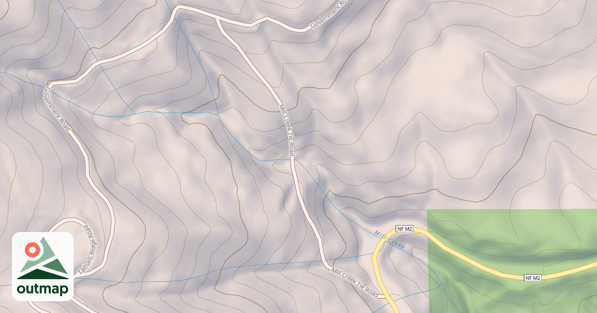 Map of MILL CREEK TIE