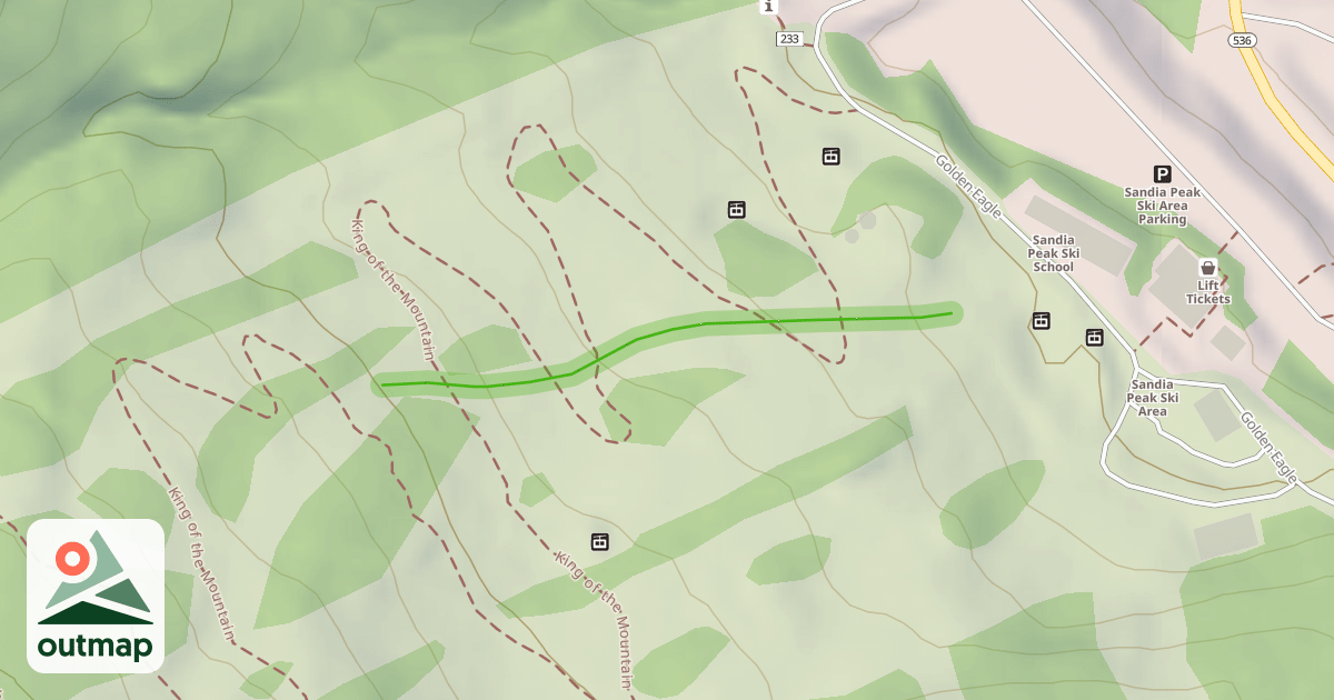 Map of Beginner Trail II