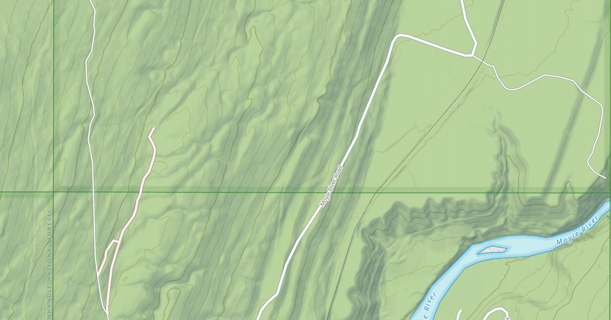 Map preview of MOYIE RIVER B