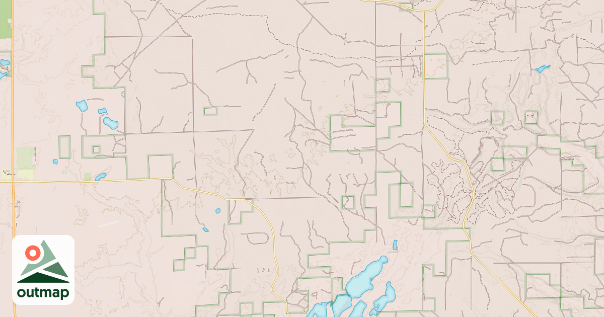 Map of Huron Orv, Sand Lake Spur