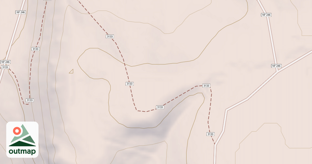 Map of THREE FORKS TRAILHEAD