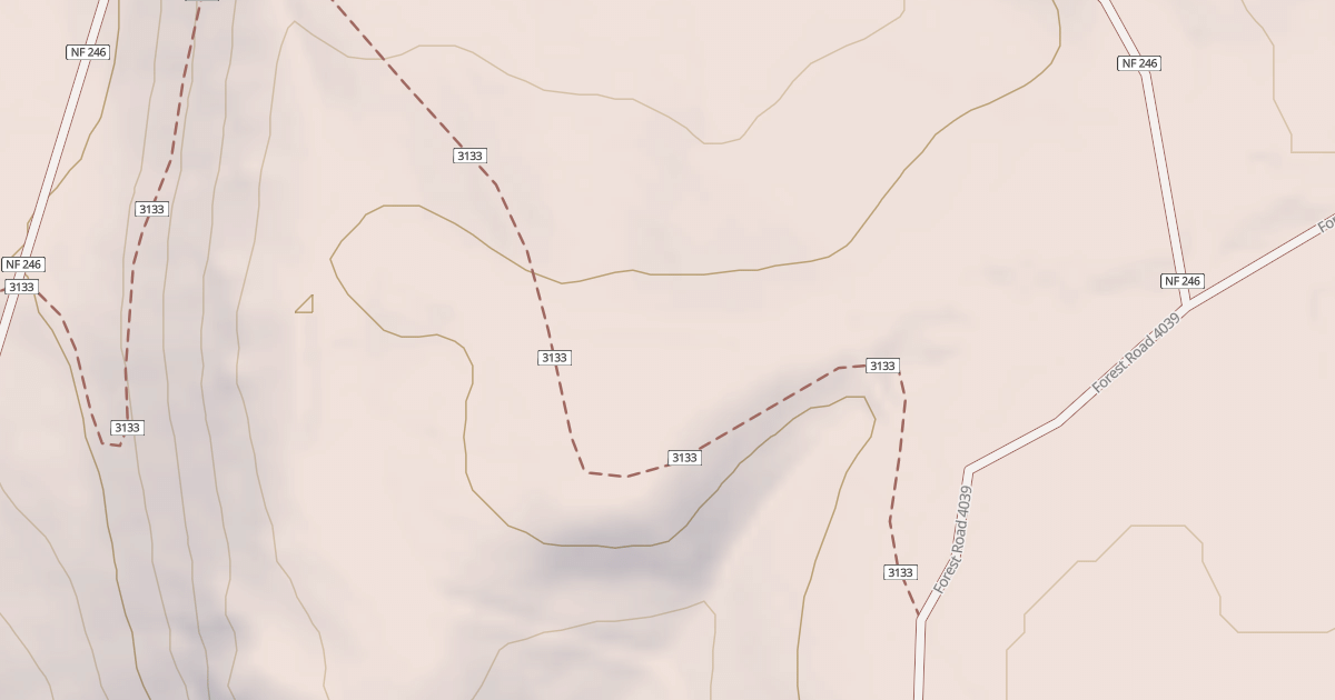 Map preview of THREE FORKS TRAILHEAD