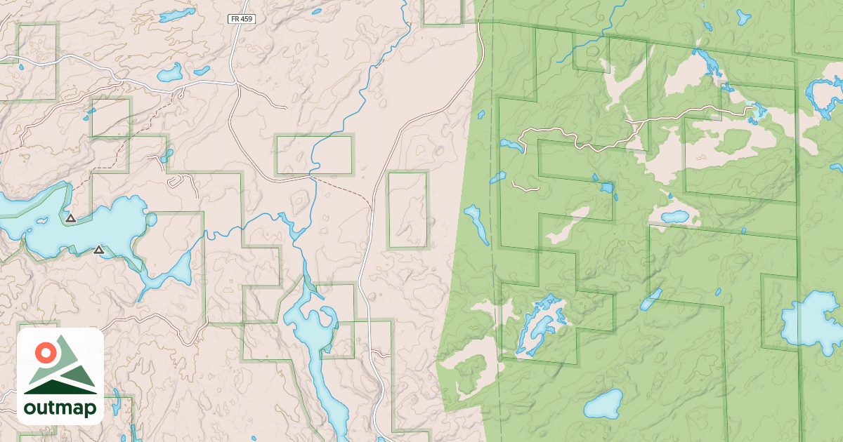 Map of BROWNS LAKE