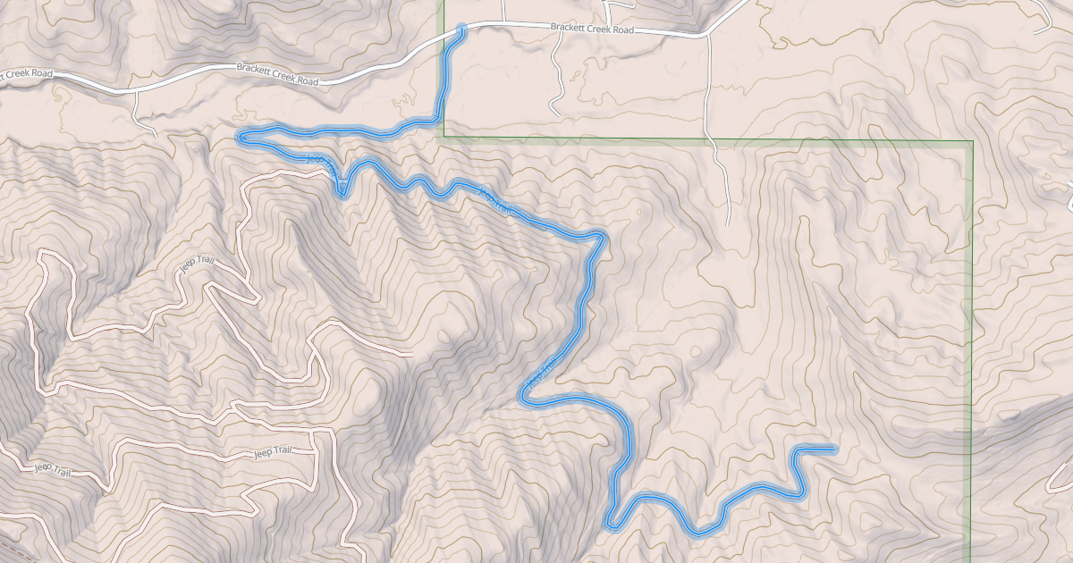 Map preview of Jeep Trail