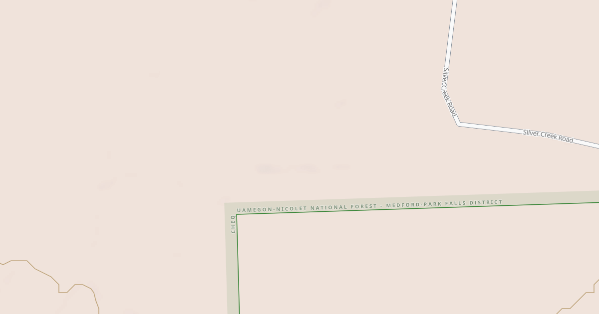 Map preview of SILVER CREEK ROAD