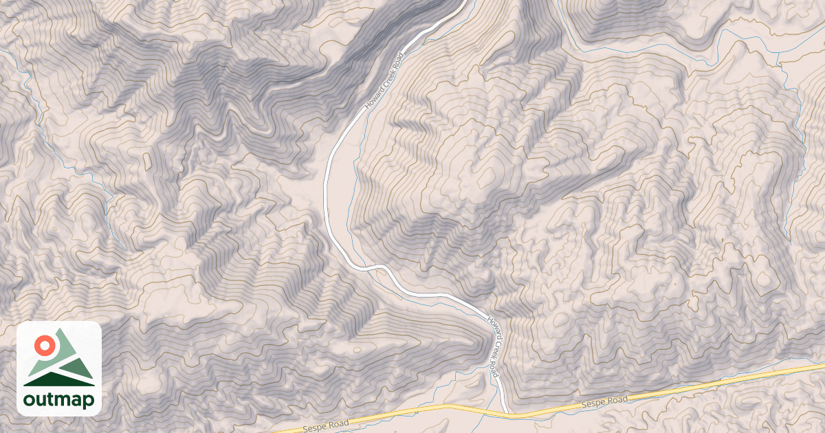Map of HOWARD CREEK