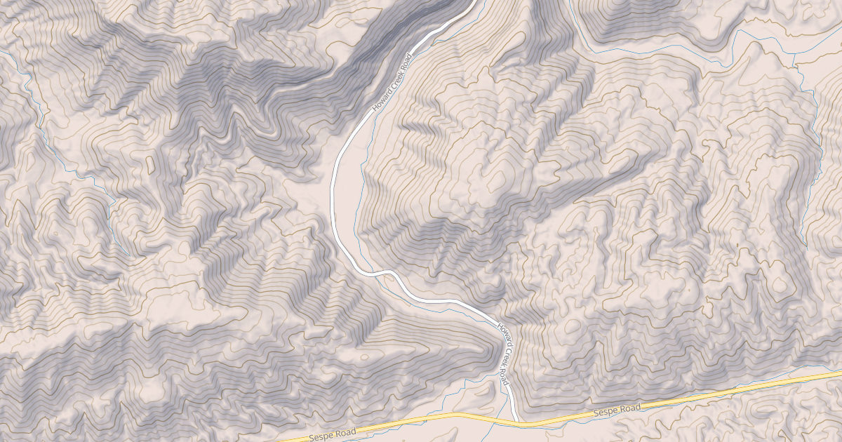 Map preview of HOWARD CREEK