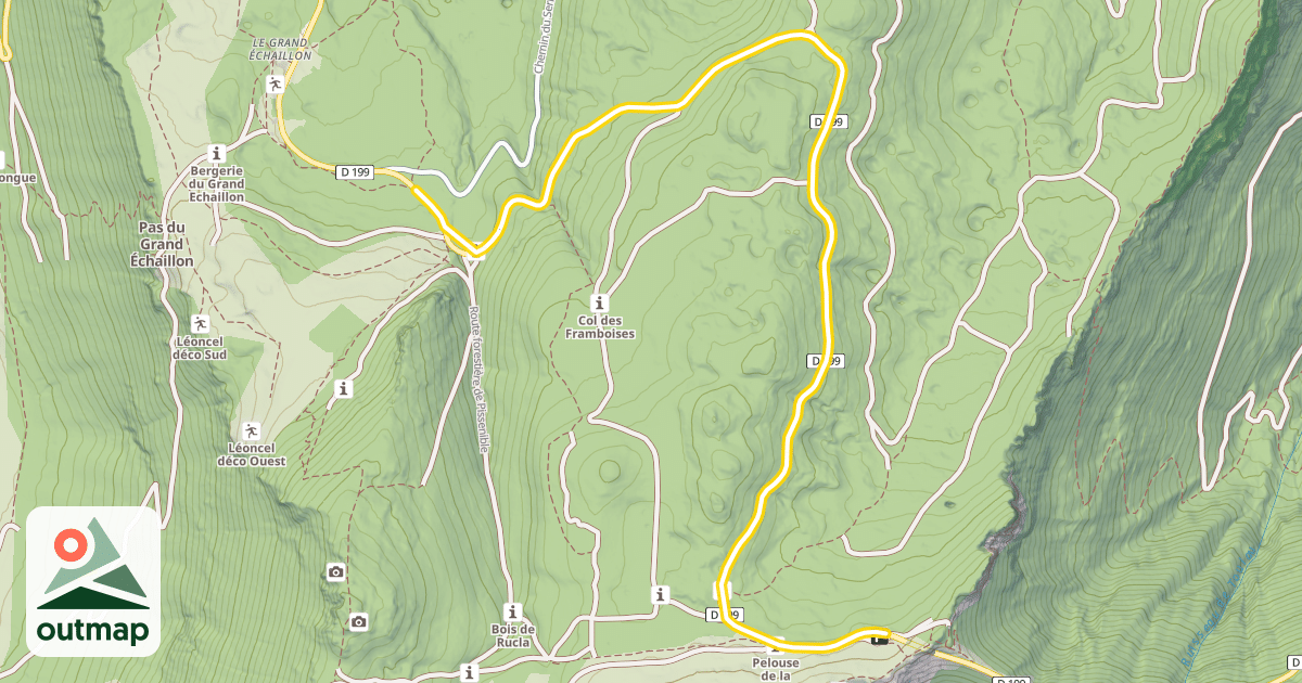 Map of Route du Col de la Bataille