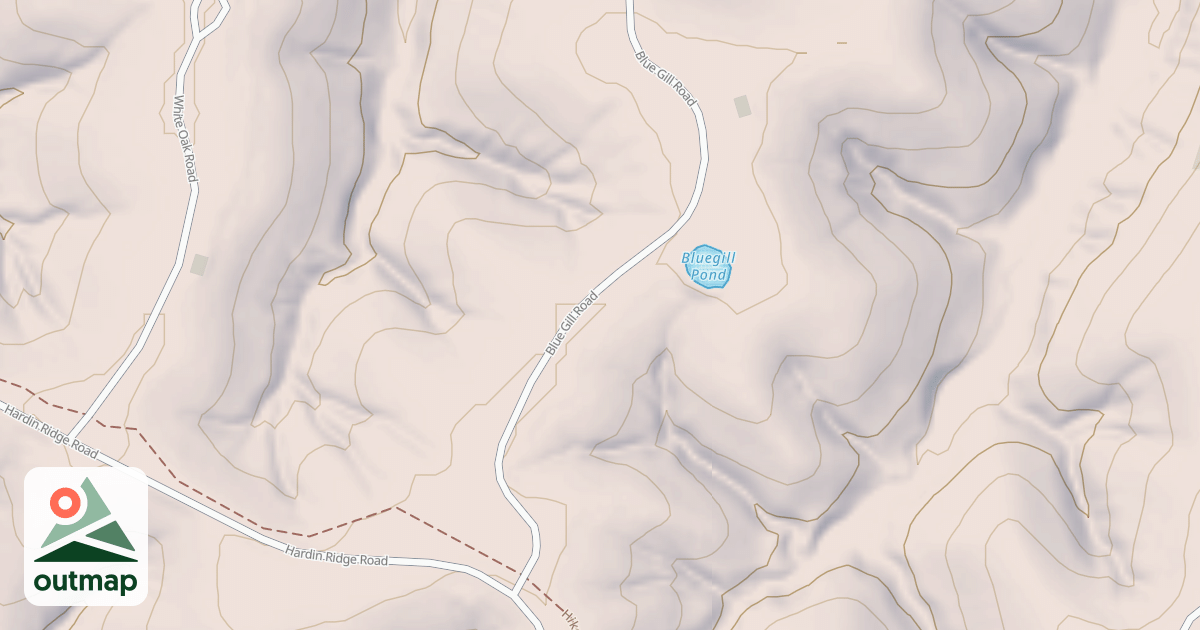 Map of BLUEGILL
