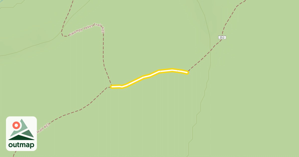 Map of Swampy Loop Trail #23.2