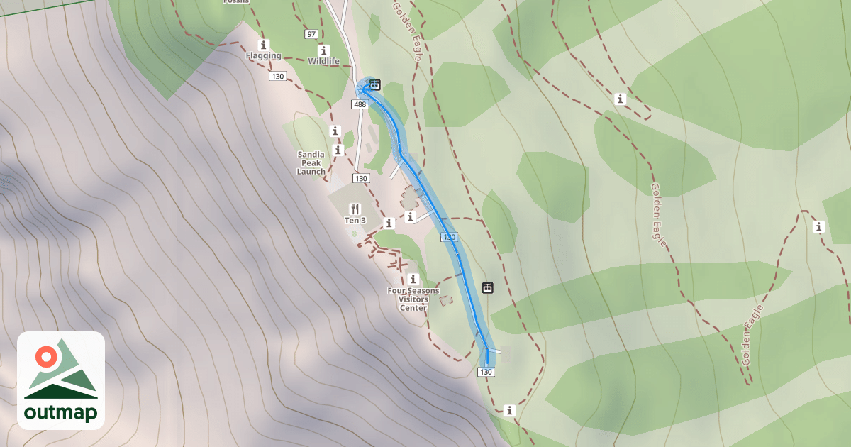 Map of South Crest Trail