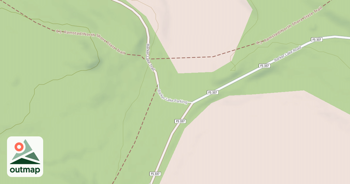 Map of BARKER LAKE PARKING LOT