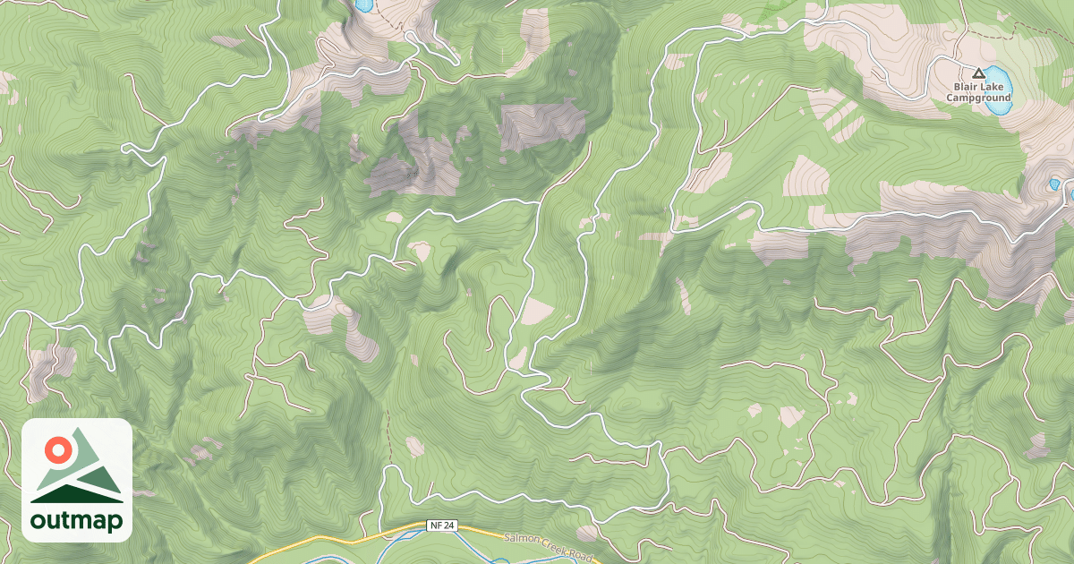 Map of BLAIR LAKE