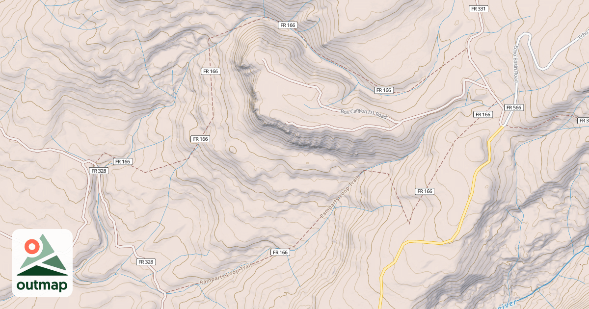 Map of Ramparts Loop