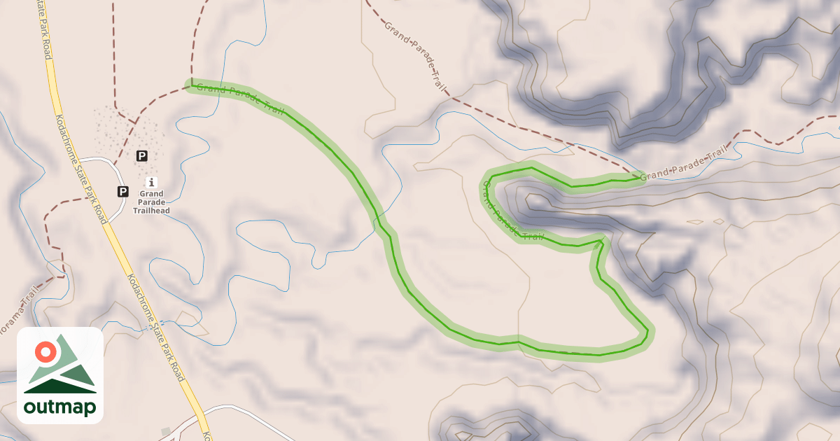 Map of Grand Parade Trail
