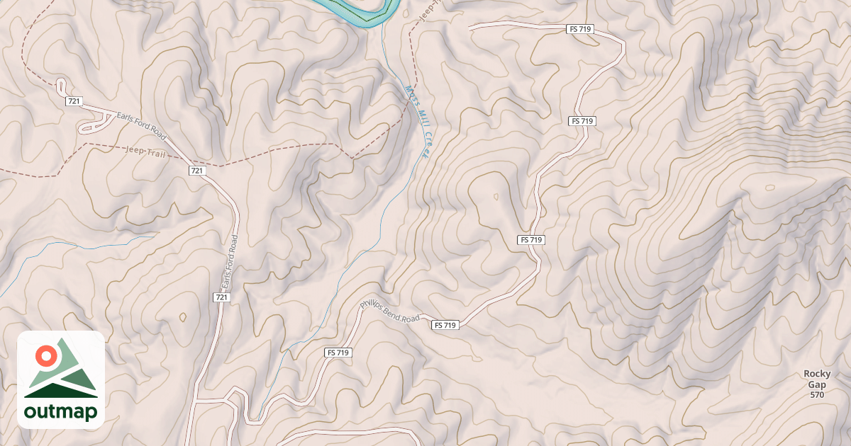 Map of PHILLIPS BEND