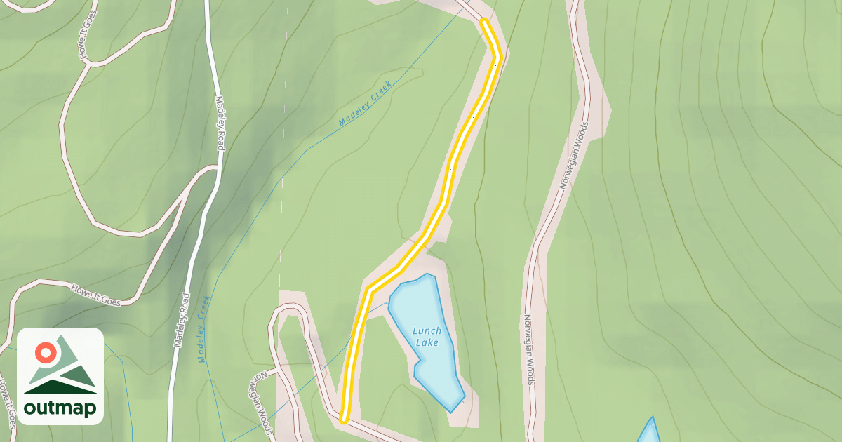 Map of Lunch Lake