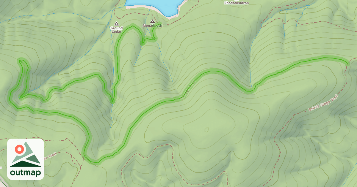 Map of Kanuga Trail