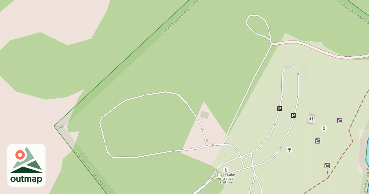 Map of SILVER LAKE CAMPGROUND LOOP