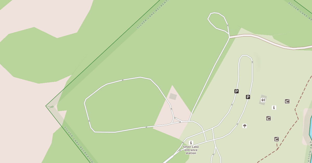 Map preview of SILVER LAKE CAMPGROUND LOOP