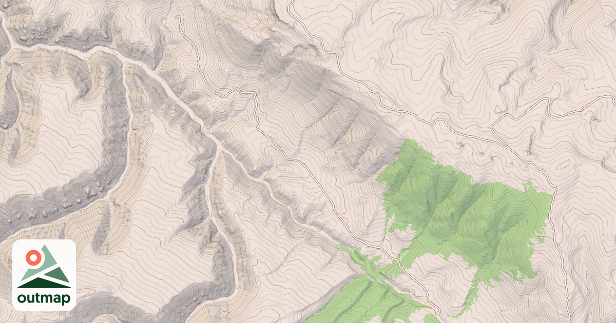 Map of Dry Fork Cow Camp