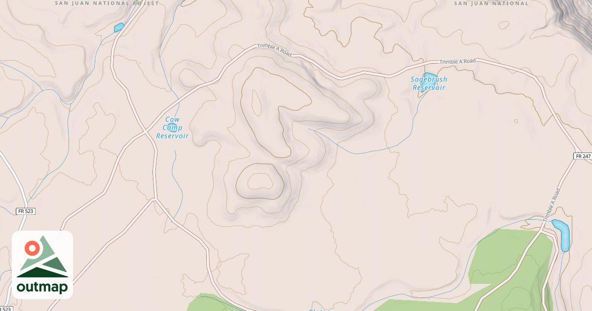 Map of TRIMBLE A