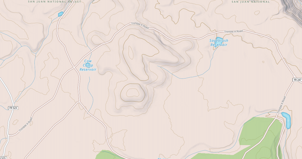 Map preview of TRIMBLE A