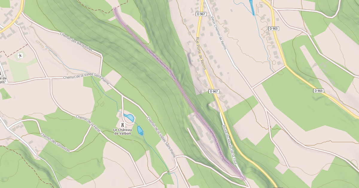 Map preview of Chemin du Mont du Pigeon