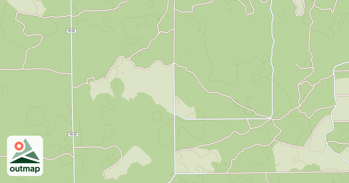 Map of USFS Motor Vehicle Use Map Roads {07432AB7-5FD8-412C-B318-319504A78D14}