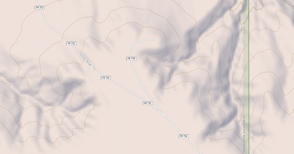 Map preview of USFS National Forest System Roads {AEBE4AD9-8497-4E76-BF34-9D7114C52EBF}