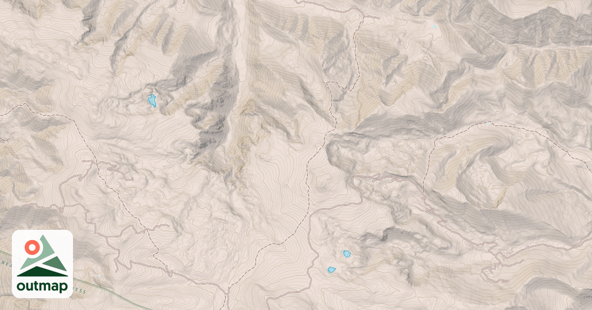 Map of Blacktail Basin