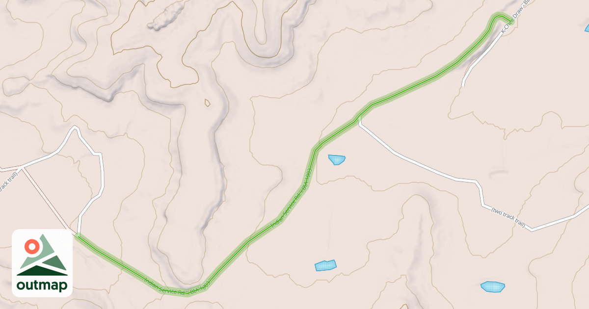 Map of Indian Service Rd. - BIA 1003
