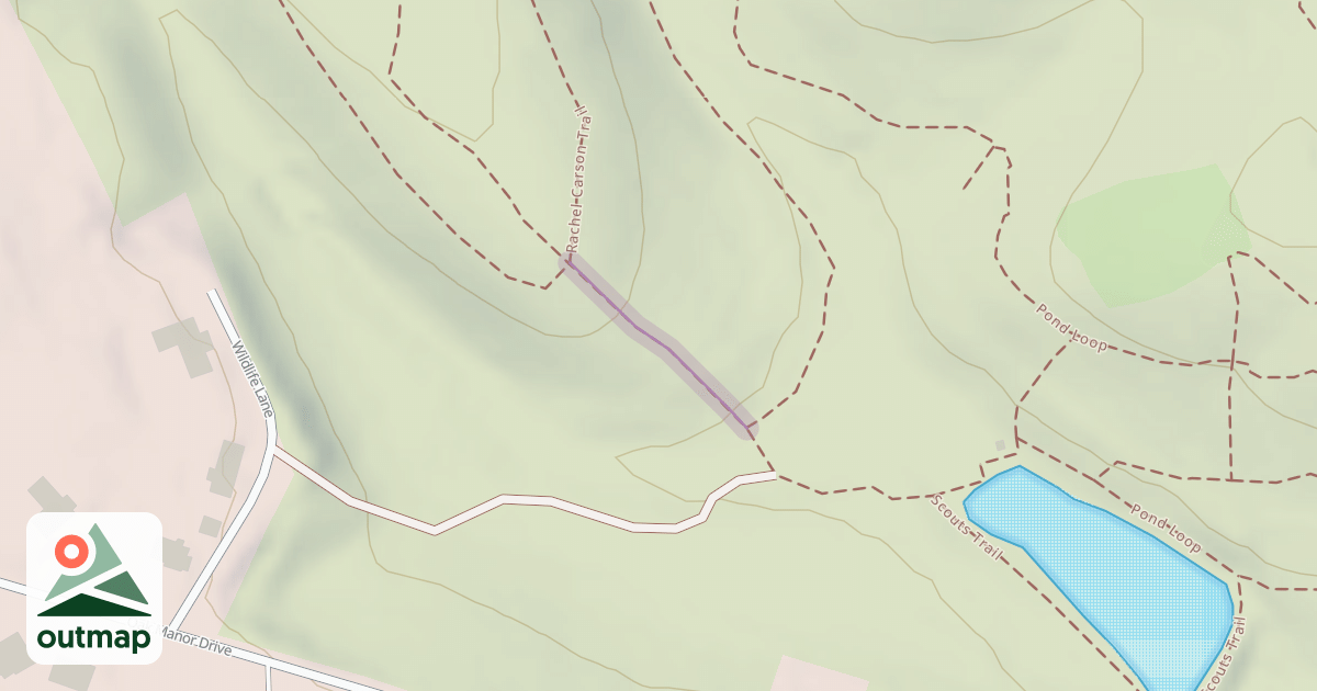 Map of Rachel Carson Trail