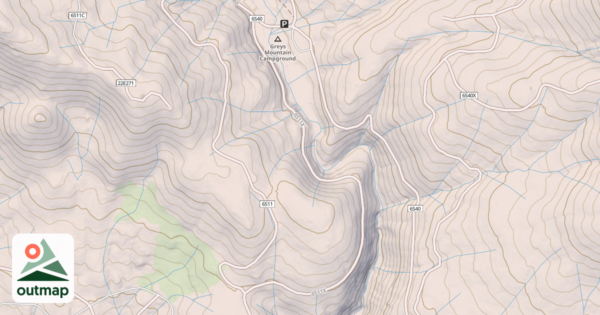 Map of BLUFF ROAD