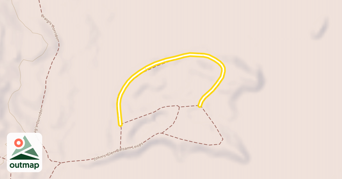 Map of John's Glen Balsam Loops