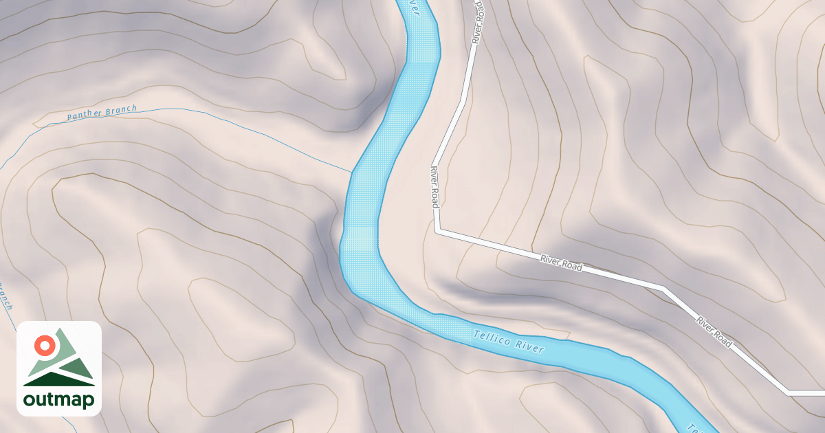 Map of PANTHER BRANCH PARKING